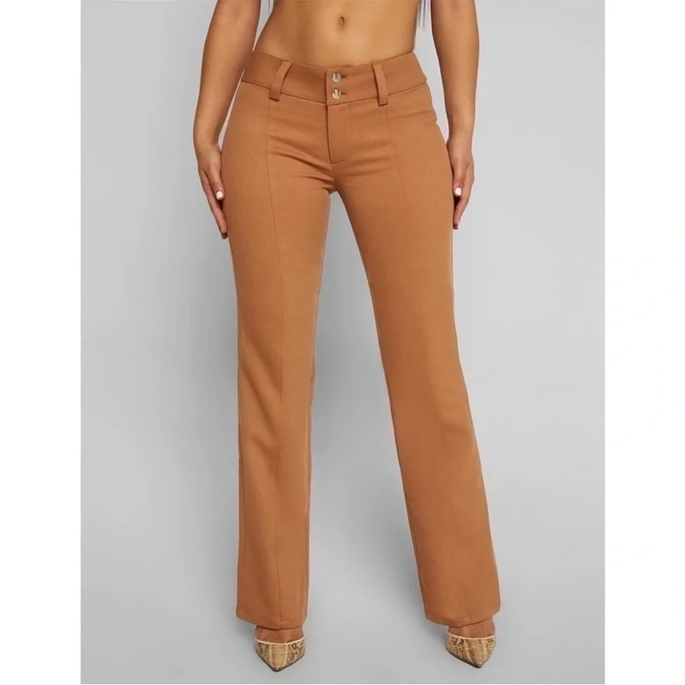 NEW! Tigermist- Tan Twill Burnt Orange Low Rise Straight Leg Serena Pant XL